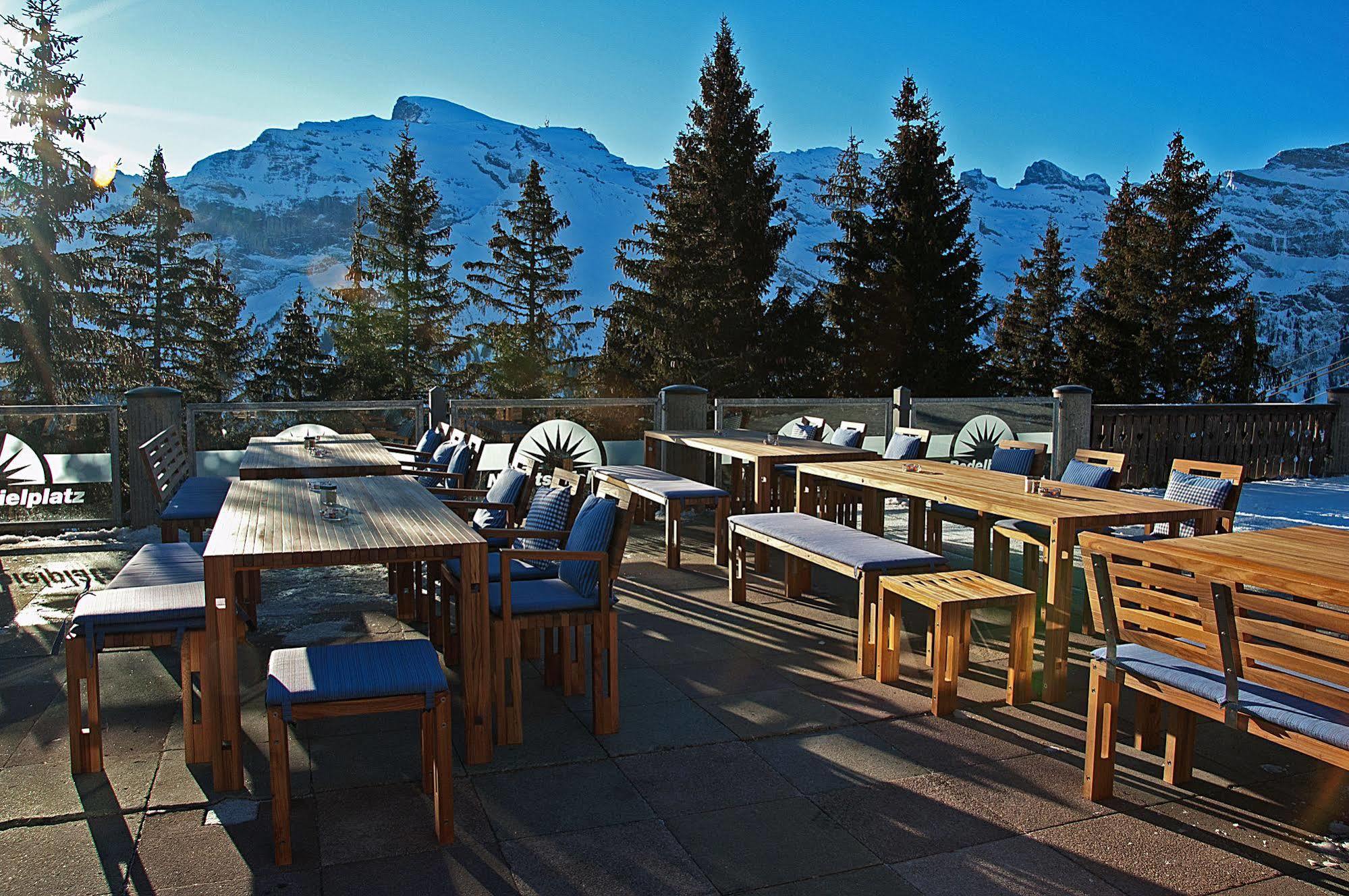 Berglodge Restaurant Ristis Engelberg Esterno foto